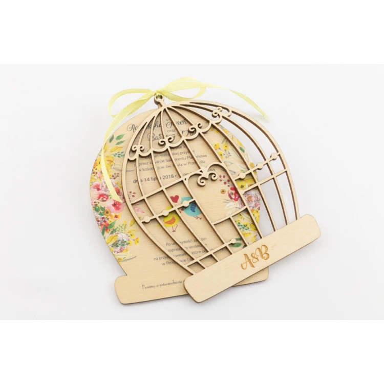 Wooden Wedding Invitations - Forever Together - UV Digital Print - INV030