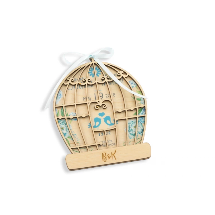 Wooden Wedding Invitations - Forever Together - UV Digital Print - ZAP028