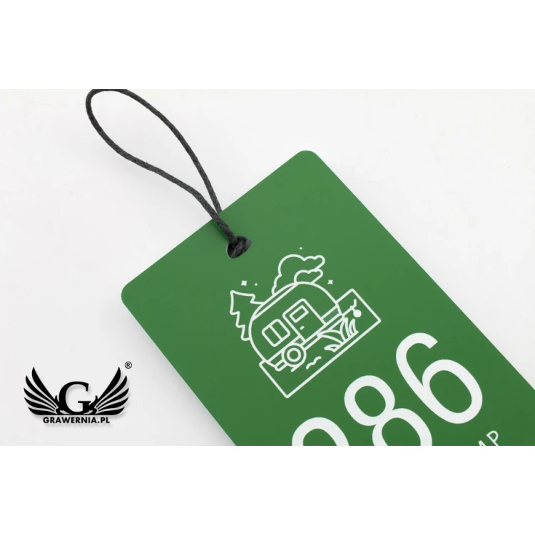 Camping Hang Tags, Tent Field - Dimensions: 80x120mm - CAMP2