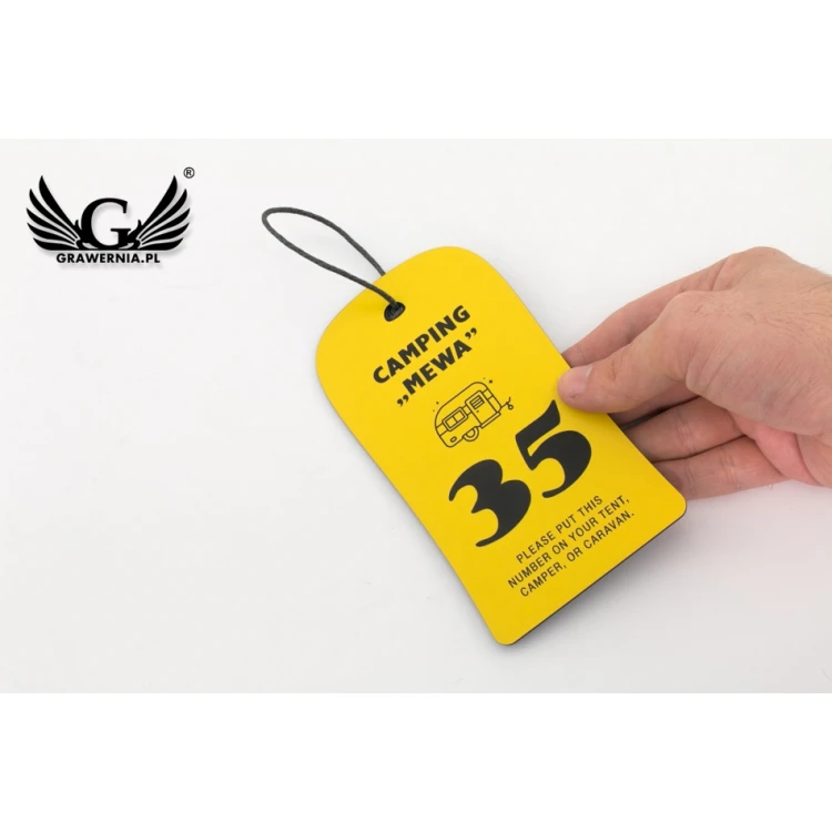 Camping Tags, Tent Field - Dimensions: 80x140mm - CAMP3
