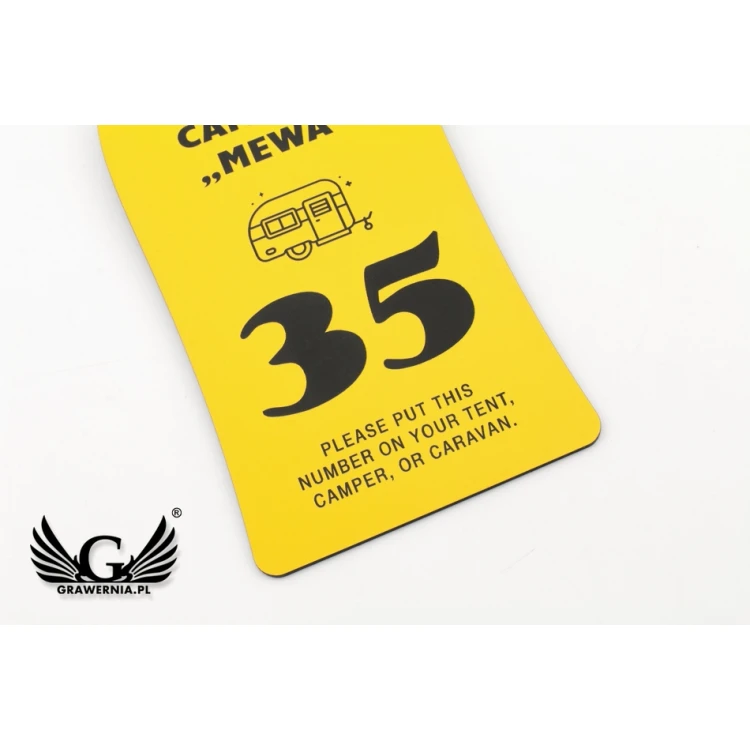 Camping Tags, Tent Field - Dimensions: 80x140mm - CAMP3