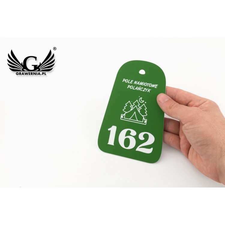 Camping Hang Tags, Tent Field - Dimensions: 90x140mm - CAMP1