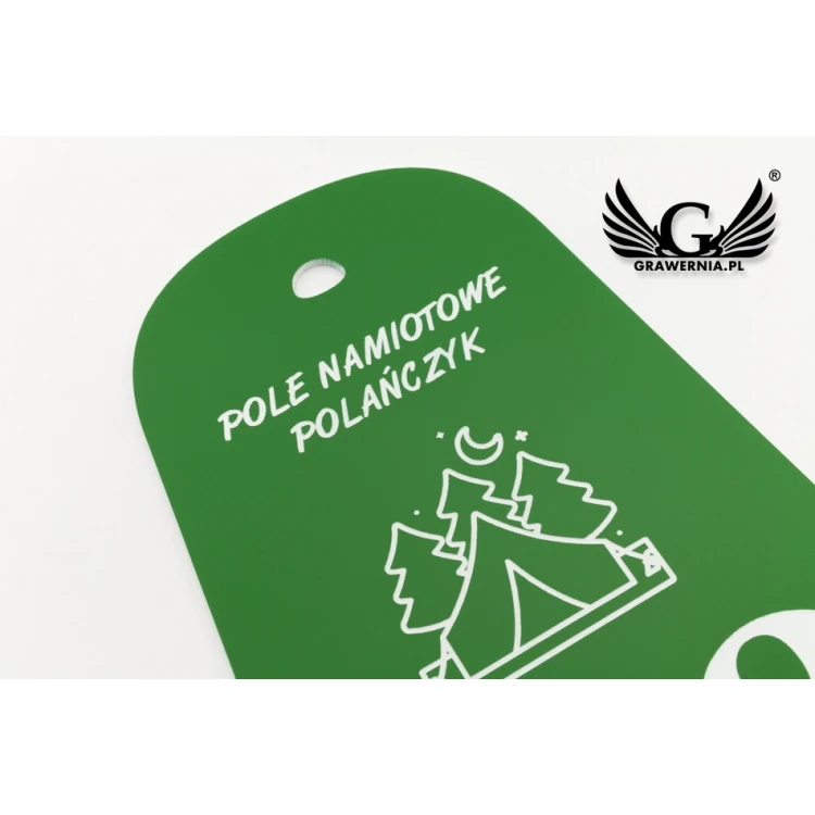 Camping Hang Tags, Tent Field - Dimensions: 90x140mm - CAMP1