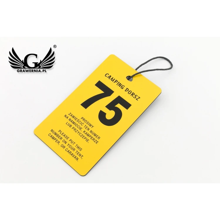 Camping tags, tent field - dimensions: 80x135mm - CAMP4