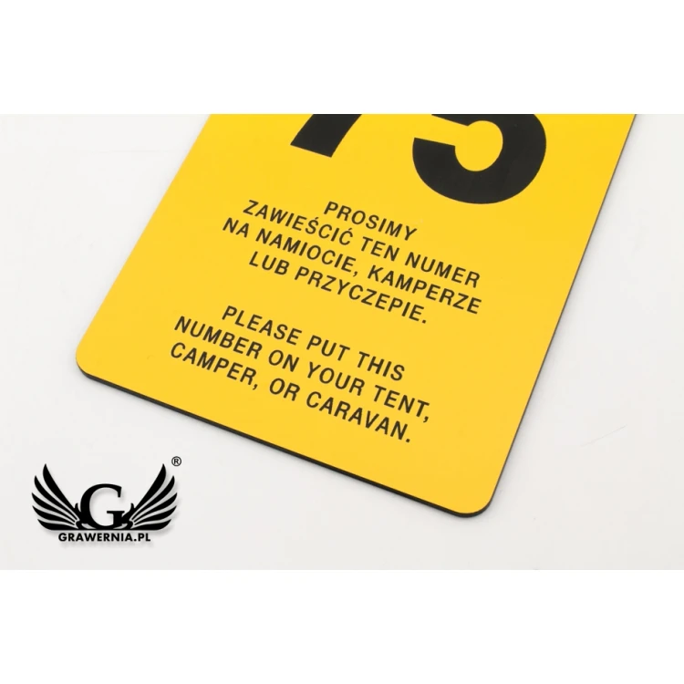 Camping tags, tent field - dimensions: 80x135mm - CAMP4