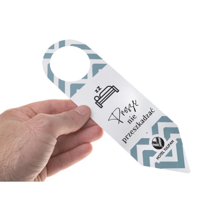 Hotel Door Hangers - dimensions: 60x205mm - UV print - ZAW012