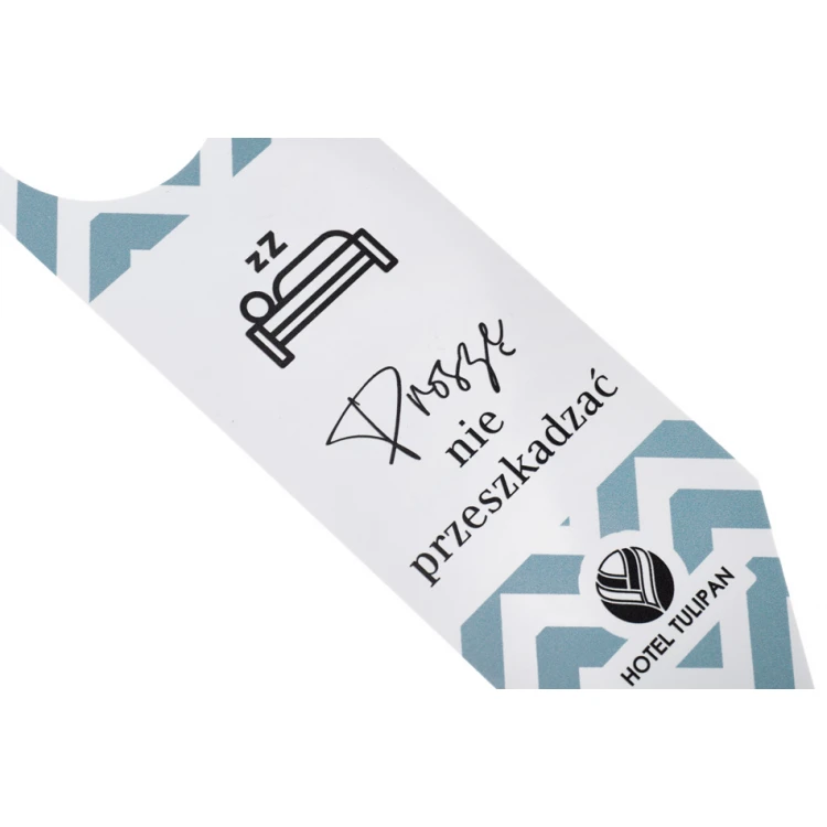 Hotel Door Hangers - dimensions: 60x205mm - UV print - ZAW012
