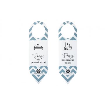 Hotel Door Hangers - dimensions: 60x205mm - UV print - ZAW012