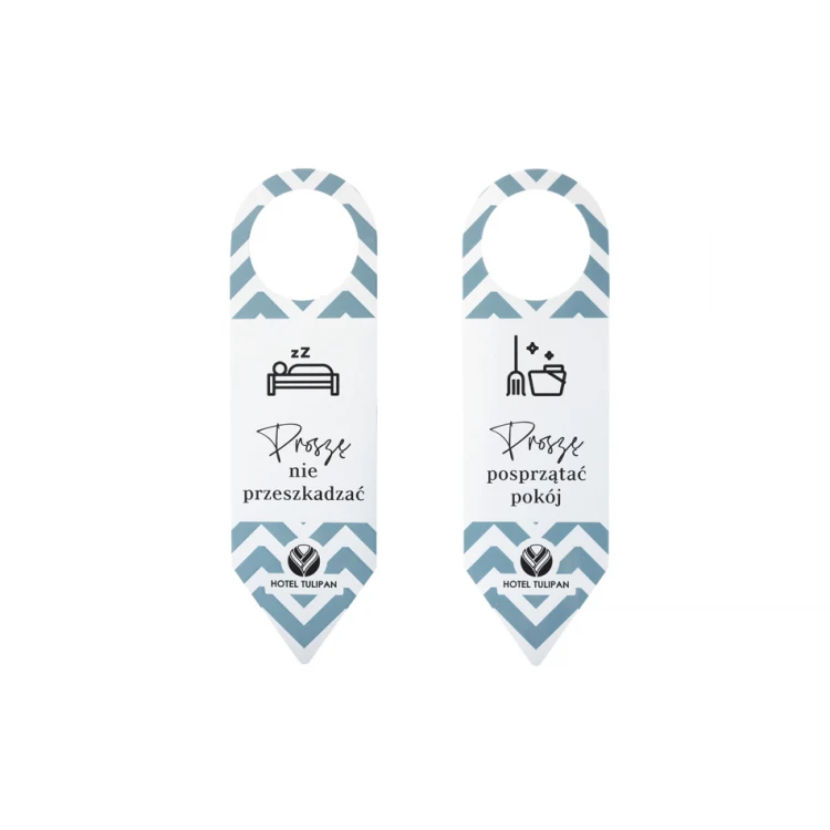 Hotel Door Hangers - dimensions: 60x205mm - UV print - ZAW012