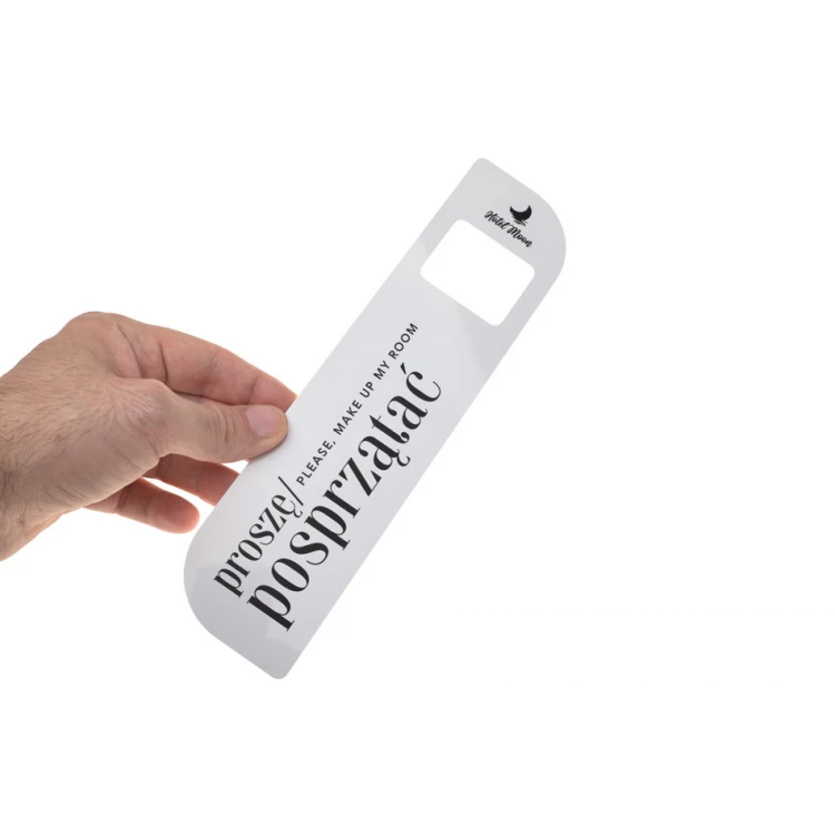 Hotel Door Hangers - dimensions: 60x230mm - UV print - ZAW014