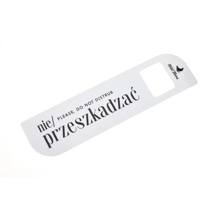 Hotel Door Hangers - dimensions: 60x230mm - UV print - ZAW014
