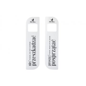 Hotel Door Hangers - dimensions: 60x230mm - UV print - ZAW014