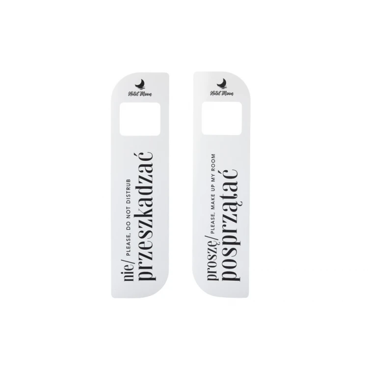 Hotel Door Hangers - dimensions: 60x230mm - UV print - ZAW014