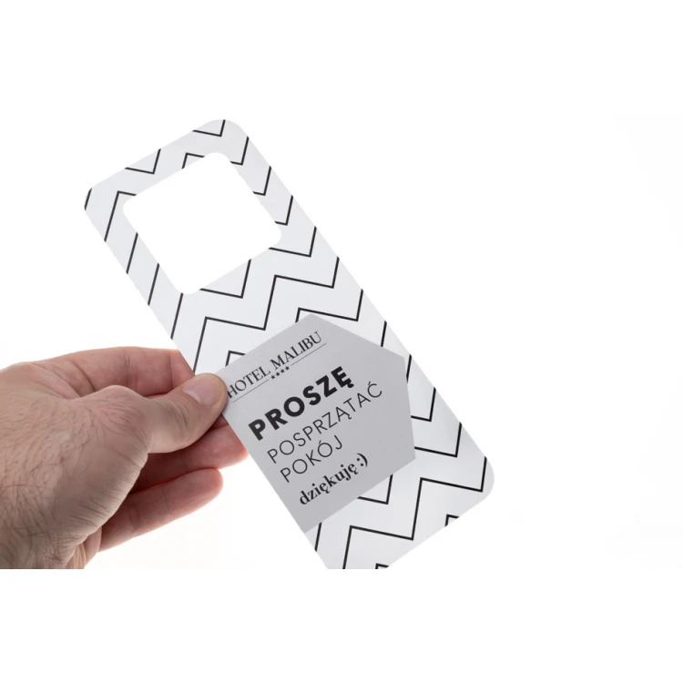 Hotel Door Hangers - dimensions: 80x205mm - UV print - ZAW015