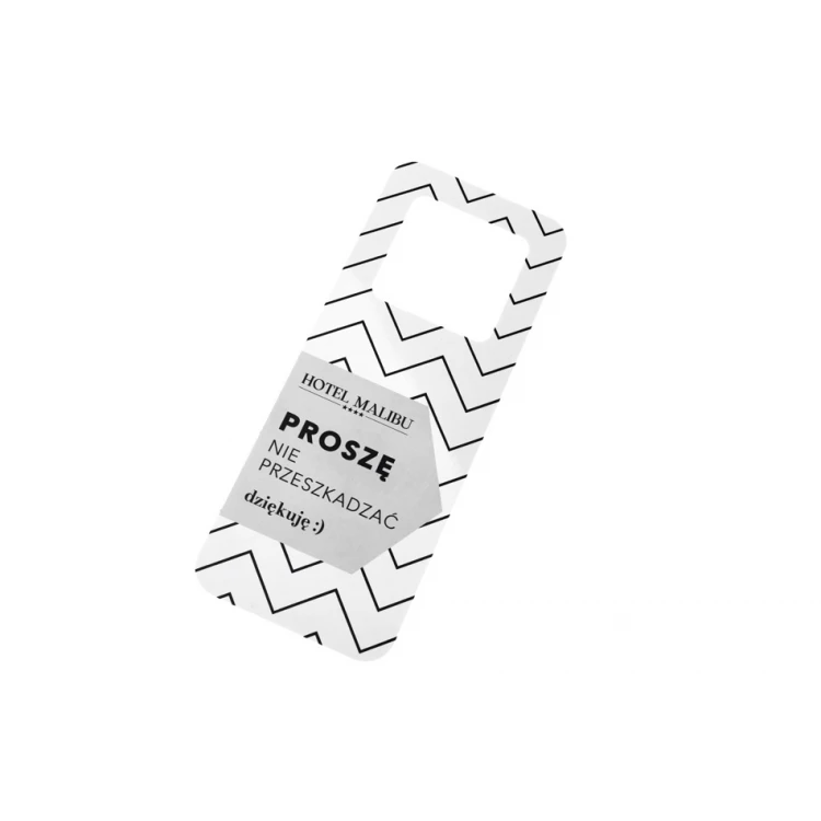 Hotel Door Hangers - dimensions: 80x205mm - UV print - ZAW015