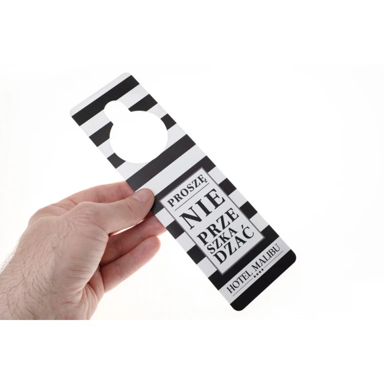 Hotel Door Hangers - dimensions: 65x217mm - UV print - ZAW017