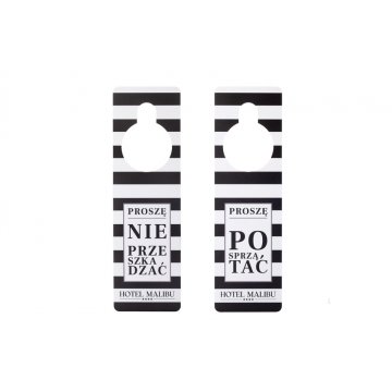 Hotel Door Hangers - dimensions: 65x217mm - UV print - ZAW017