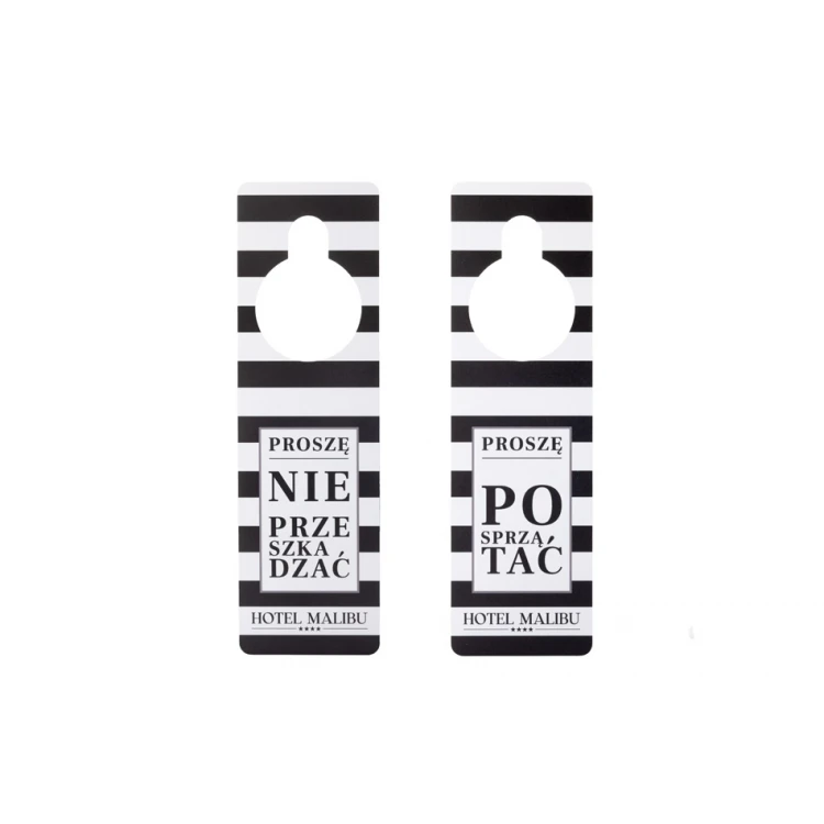 Hotel Door Hangers - dimensions: 65x217mm - UV print - ZAW017