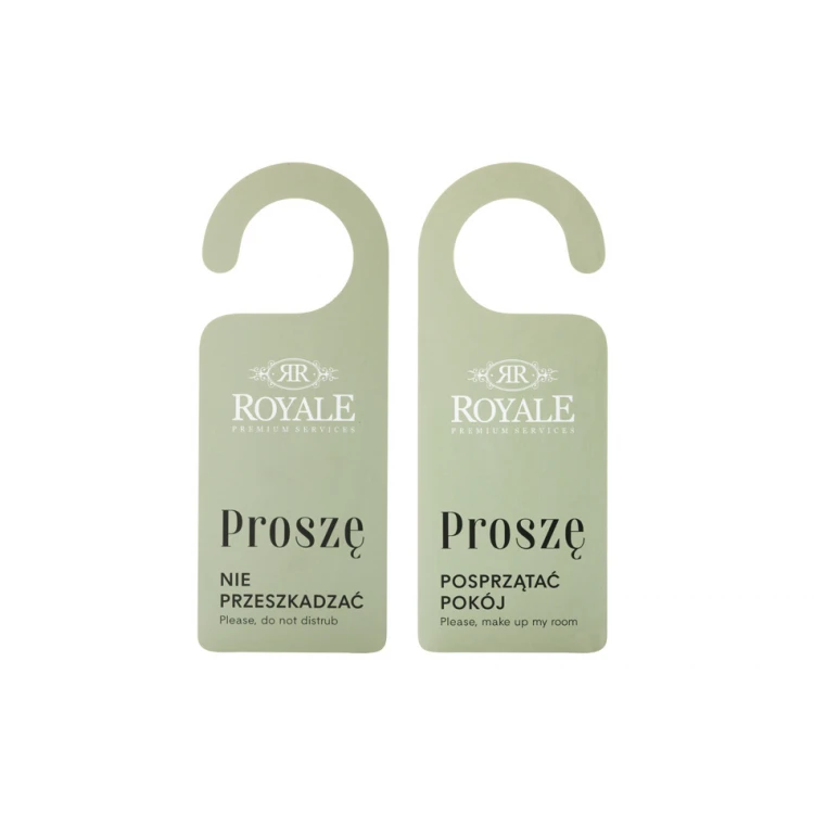 Hotel Door Hangers - dimensions: 81x210mm - UV print - ZAW009