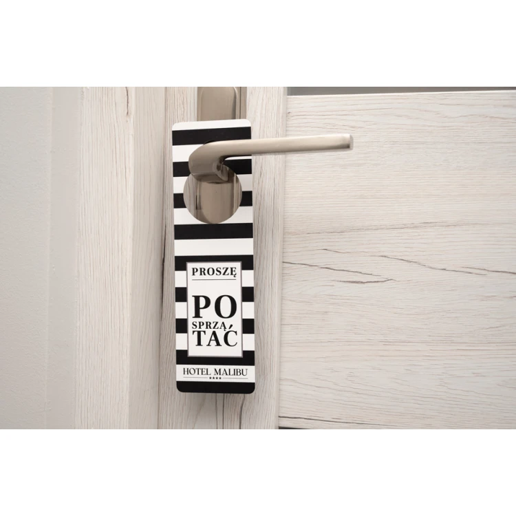 Hotel Door Hangers - dimensions: 65x217mm - UV print - ZAW017