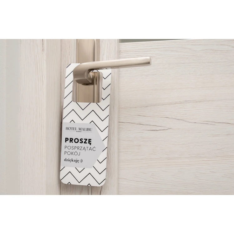 Hotel Door Hangers - dimensions: 80x205mm - UV print - ZAW015