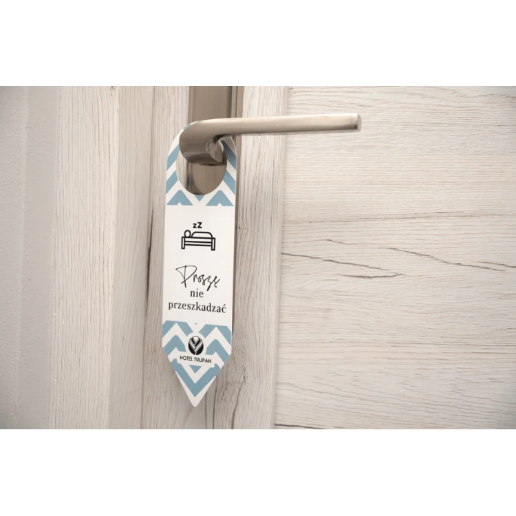 Hotel Door Hangers - dimensions: 60x205mm - UV print - ZAW012