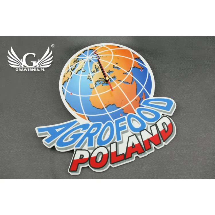 Acrylic Clock with Custom Graphics - Colorful UV Print - CLK003