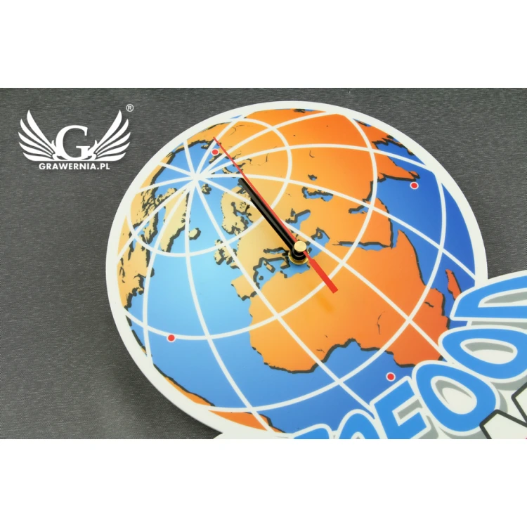 Acrylic Clock with Custom Graphics - Colorful UV Print - CLK003