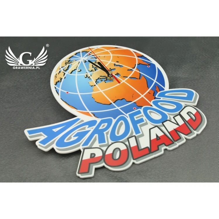 Acrylic Clock with Custom Graphics - Colorful UV Print - CLK003