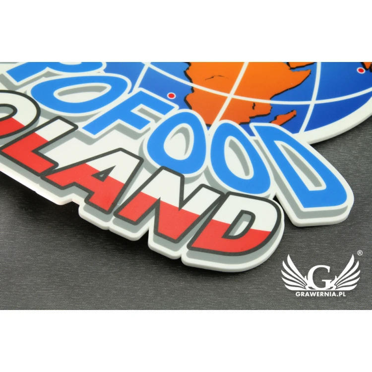 Acrylic Clock with Custom Graphics - Colorful UV Print - CLK003