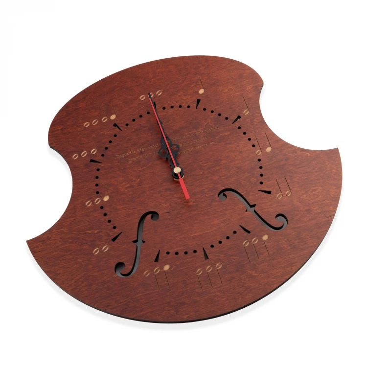 CLOCK FOR MUSICIAN - LIGHT WALNUT COLOR - ZEG011