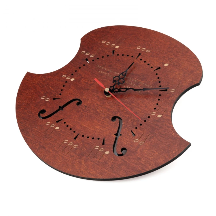CLOCK FOR MUSICIAN - LIGHT WALNUT COLOR - ZEG011