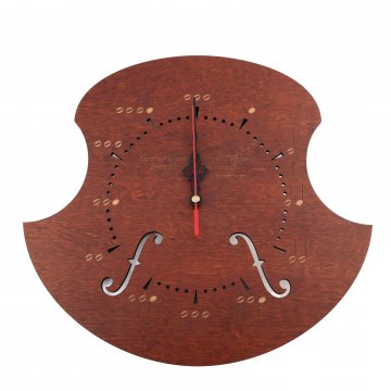 CLOCK FOR MUSICIAN - LIGHT WALNUT COLOR - ZEG011