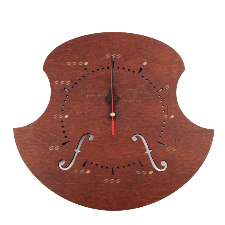 CLOCK FOR MUSICIAN - LIGHT WALNUT COLOR - ZEG011