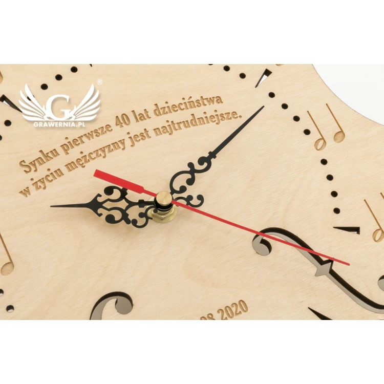 Clock for Musician - Natural Color - CLK024