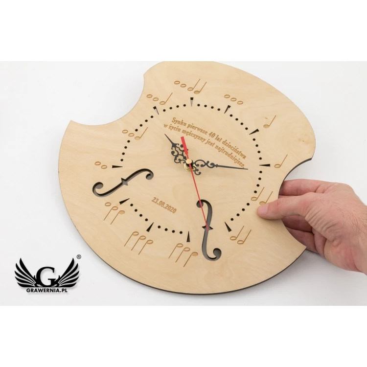 Clock for Musician - Natural Color - CLK024