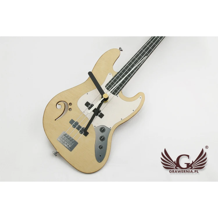 Bassist Clock - Bass Guitar - Colorful UV Print - CLK010