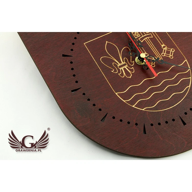 Wooden Clock - HERB 2 - ZEG014