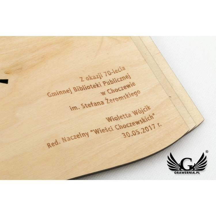 Wooden Clock - BOOK - CLK017