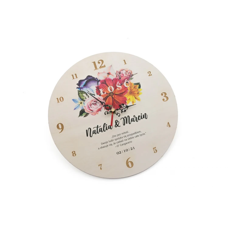 Wooden Clock - Love - Wedding Gift - CLK022