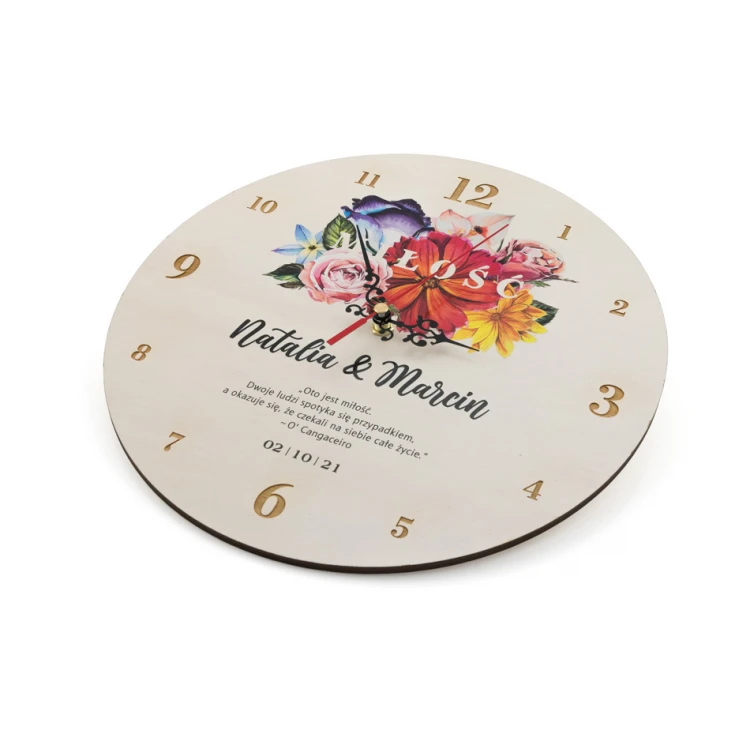Wooden Clock - Love - Wedding Gift - CLK022
