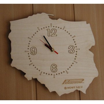Wooden Clock - POLAND 1 - CLK023