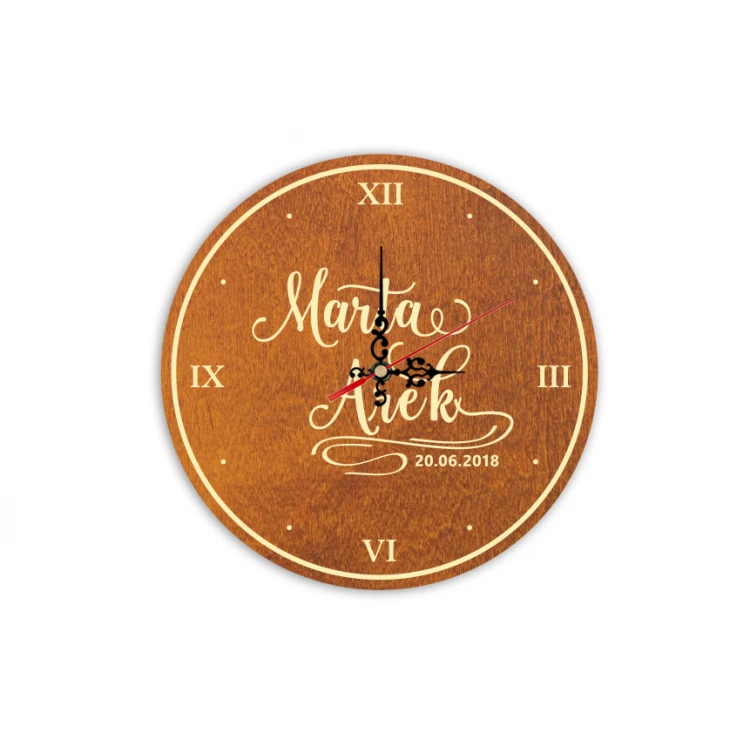 Wooden Clock - Wedding Gift - CLK006