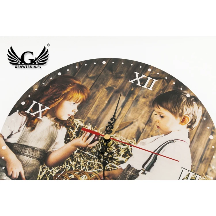 Wooden Clock with Your Photo - Gift for Any Occasion - CLK001