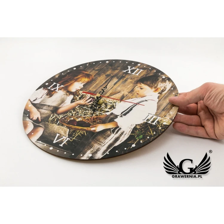 Wooden Clock with Your Photo - Gift for Any Occasion - CLK001
