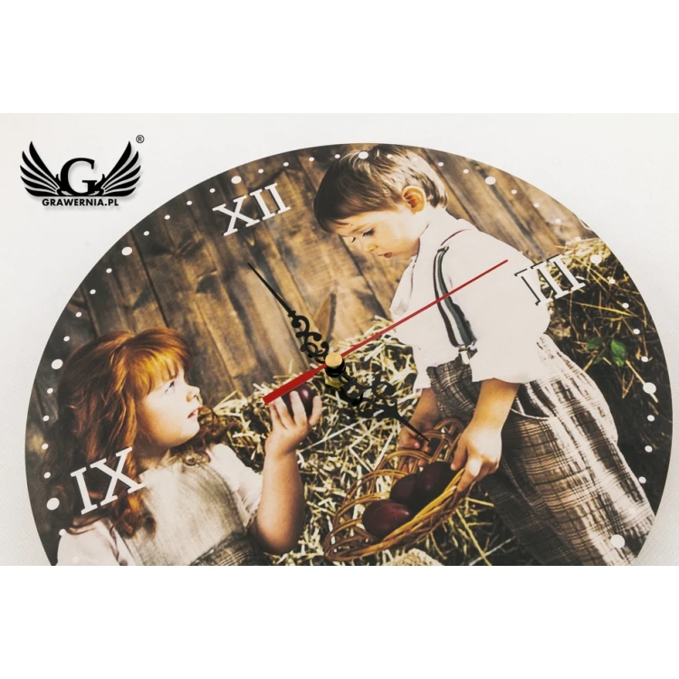 Wooden Clock with Your Photo - Gift for Any Occasion - CLK001
