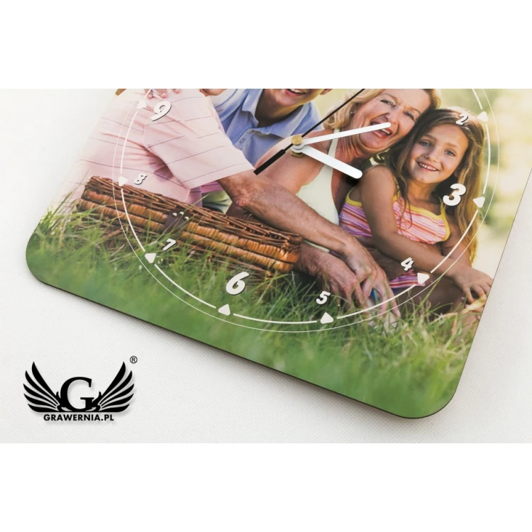 Wooden Clock with Your Photo - Gift for Any Occasion - CLK002