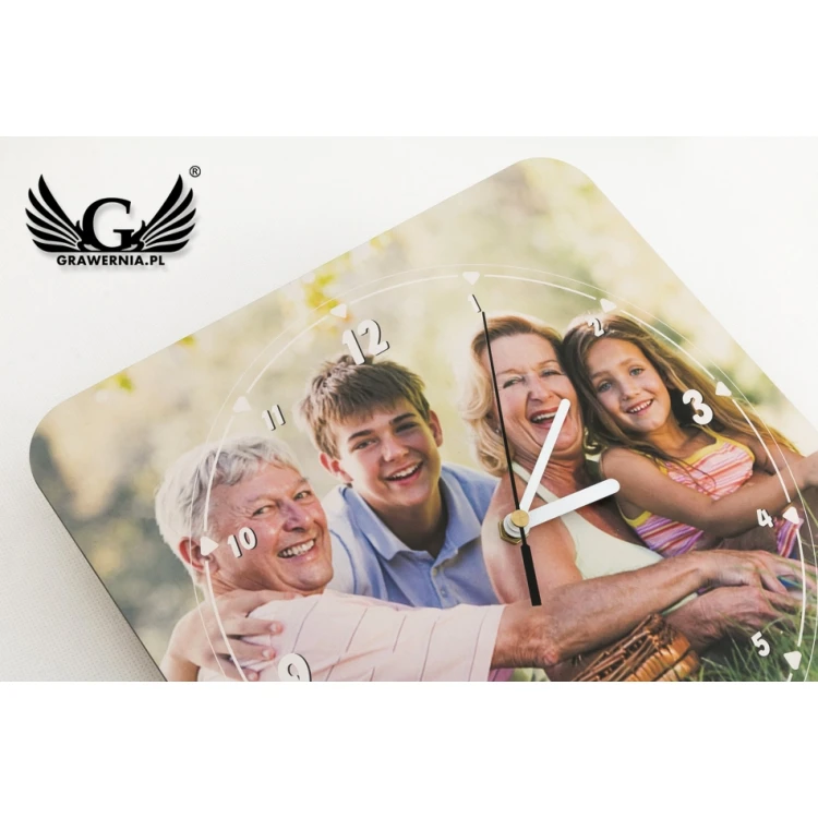 Wooden Clock with Your Photo - Gift for Any Occasion - CLK002