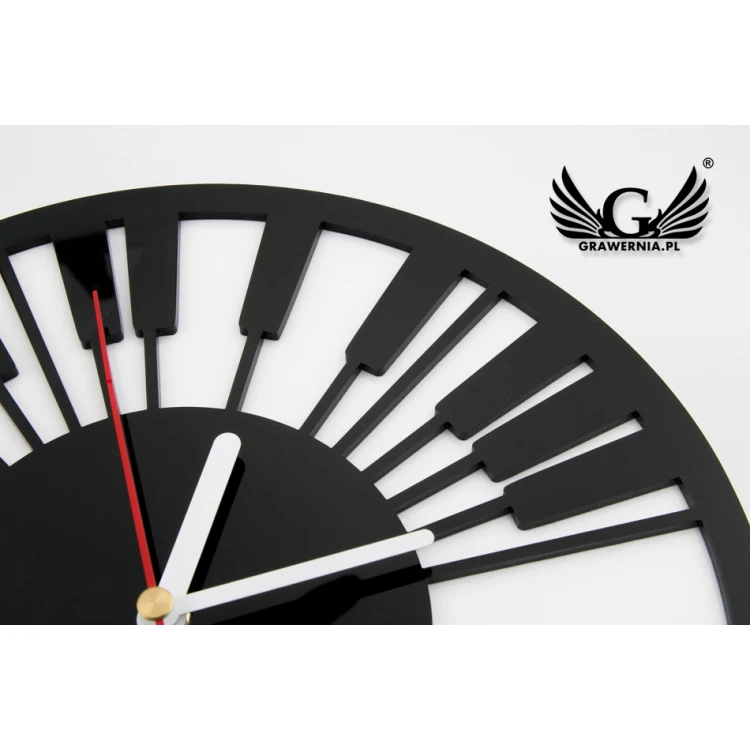 Piano Clock with Custom UV Print - CLK009