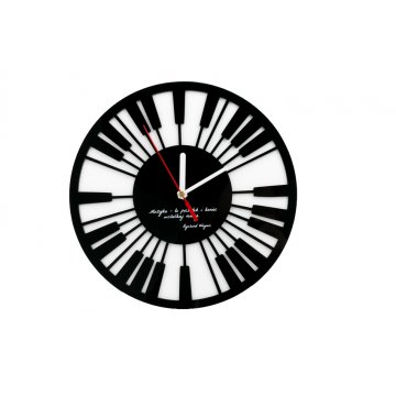 Piano Clock with Custom UV Print - CLK009